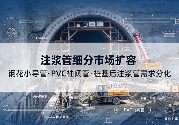 吉林注浆管细分市场扩容，隧道钢花小导管、PVC 袖阀管、桩基后注浆管需求分化